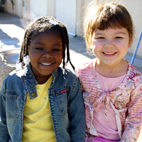 preschool friends hanging out
